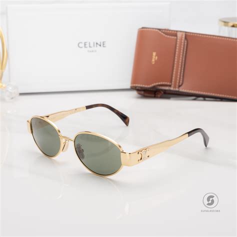 celine rhinestone triomphe sunglasses|Triomphe Rhinestone 01 Sunglasses in Metal with Crystals.